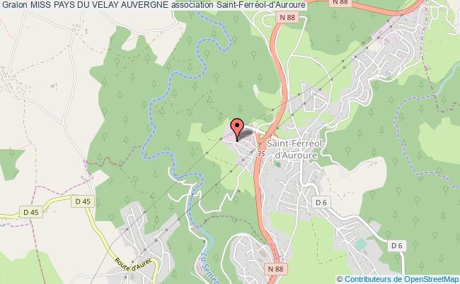 plan association Miss Pays Du Velay Auvergne Saint-Ferréol-d'Auroure