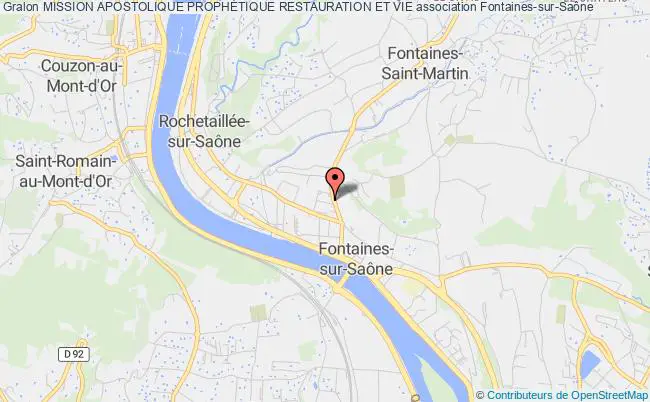 plan association Mission Apostolique ProphÉtique Restauration Et Vie Fontaines-sur-Saône