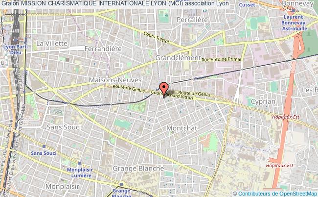 plan association Mission Charismatique Internationale Lyon (mci) Lyon