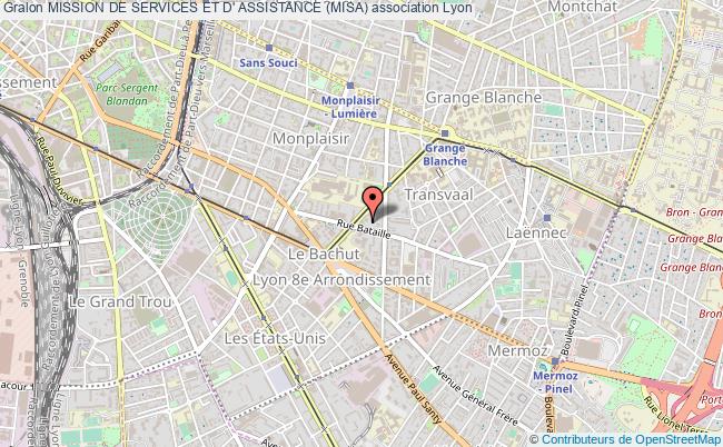 plan association Mission De Services Et D' Assistance (misa) Lyon 8e Arrondissement