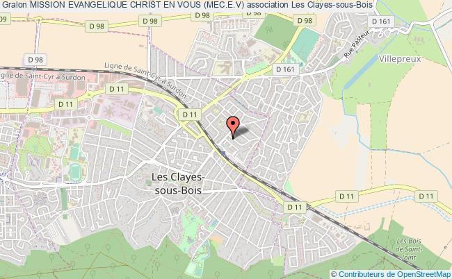 plan association Mission Evangelique Christ En Vous (mec.e.v) Les   Clayes-sous-Bois