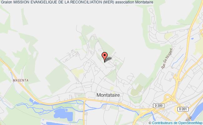 plan association Mission Evangelique De La Reconciliation (mer) Montataire