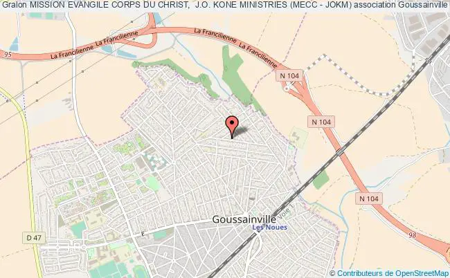 plan association Mission Evangile Corps Du Christ,  J.o. Kone Ministries (mecc - Jokm) Goussainville
