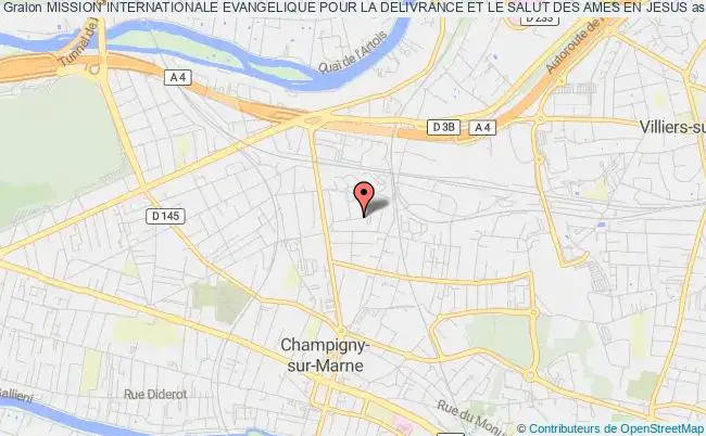 plan association Mission Internationale Evangelique Pour La Delivrance Et Le Salut Des Ames En Jesus Champigny-sur-Marne