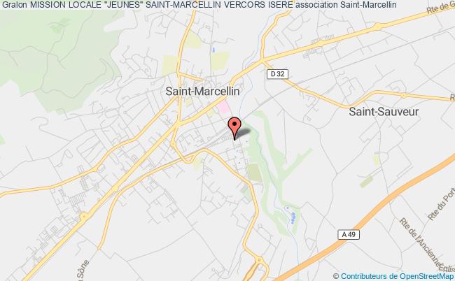 plan association Mission Locale "jeunes" Saint-marcellin Vercors Isere Saint-Marcellin  cédex
