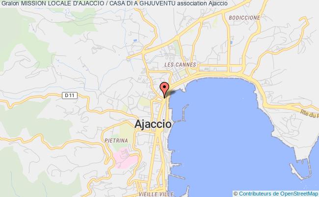 plan association Mission Locale D'ajaccio / Casa Di A Ghjuventu Ajaccio