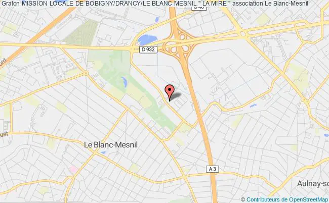 plan association Mission Locale De Bobigny/drancy/le Blanc Mesnil " La Mire " Blanc-Mesnil