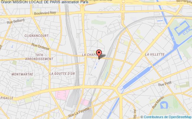 plan association Mission Locale De Paris Paris