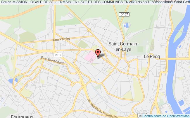plan association Mission Locale De St Germain En Laye Et Des Communes Environnantes Saint-Germain-en-Laye