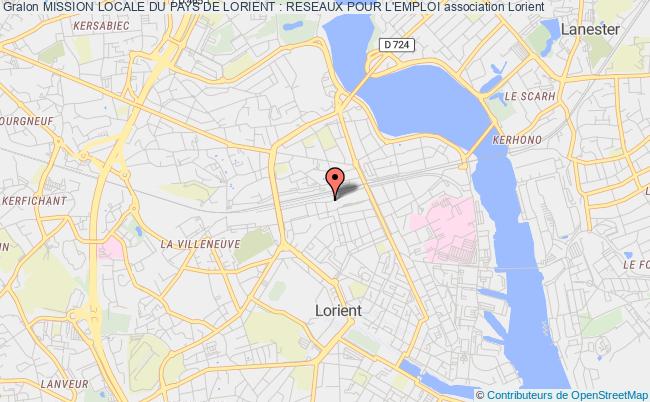 plan association Mission Locale Du Pays De Lorient : Reseaux Pour L'emploi Lorient