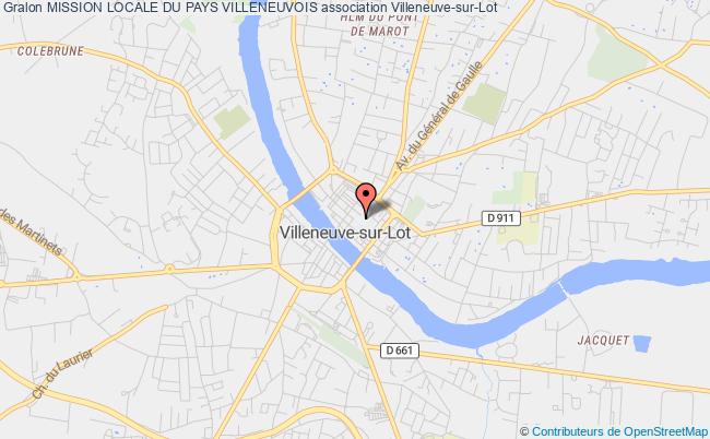 plan association Mission Locale Du Pays Villeneuvois Villeneuve-sur-Lot