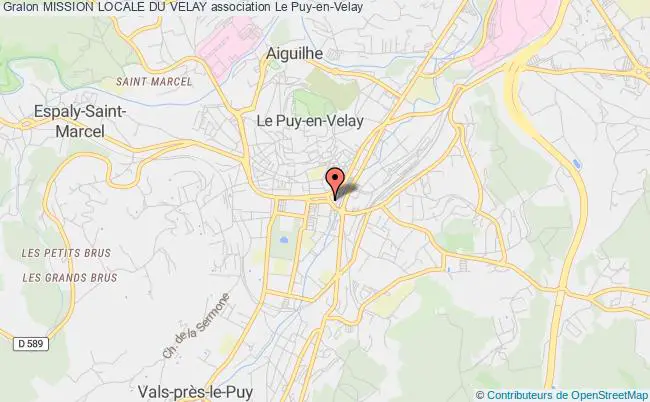 plan association Mission Locale Du Velay Le    Puy-en-Velay