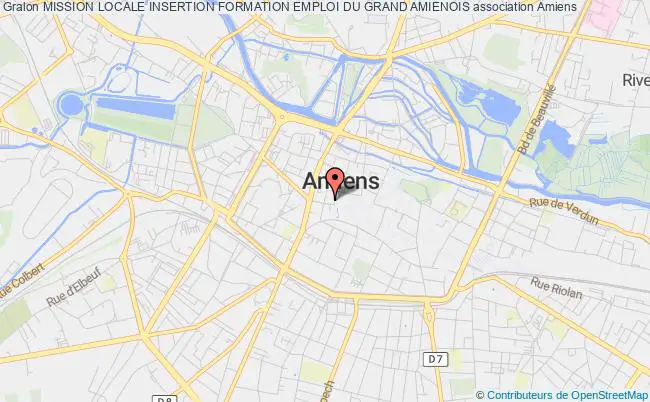 plan association Mission Locale Insertion Formation Emploi Du Grand Amienois Amiens