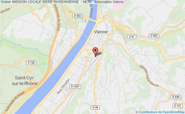 plan association Mission Locale Isere Rhodanienne  - Mlir - Vienne