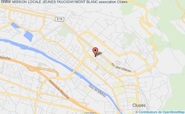plan association Mission Locale Jeunes Faucigny/mont Blanc Cluses