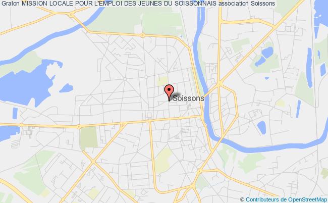 plan association Mission Locale Pour L'emploi Des Jeunes Du Soissonnais Soissons