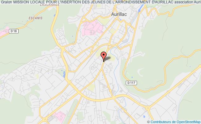 plan association Mission Locale Pour L'insertion Des Jeunes De L'arrondissement D'aurillac Aurillac