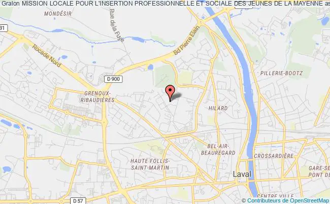 plan association Mission Locale Pour L'insertion Professionnelle Et Sociale Des Jeunes De La Mayenne Laval