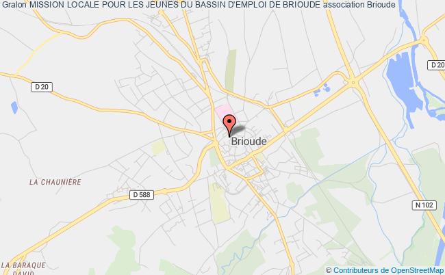 plan association Mission Locale Pour Les Jeunes Du Bassin D'emploi De Brioude Brioude