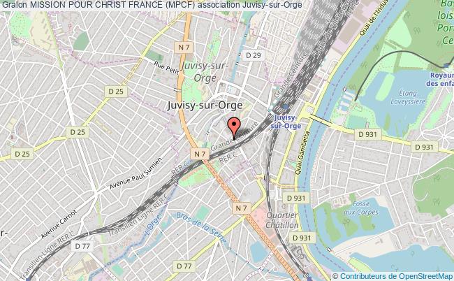 plan association Mission Pour Christ France (mpcf) Juvisy-sur-Orge