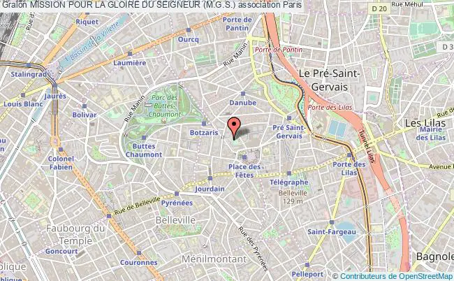plan association Mission Pour La Gloire Du Seigneur (m.g.s.) Paris
