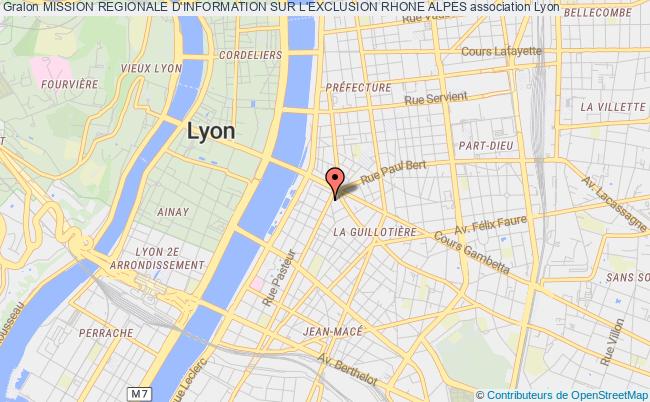 plan association Mission Regionale D'information Sur L'exclusion Rhone Alpes Lyon