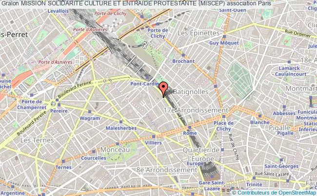 plan association Mission Solidarite Culture Et Entraide Protestante (miscep) Paris