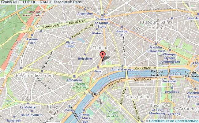 plan association Mit Club De France Paris