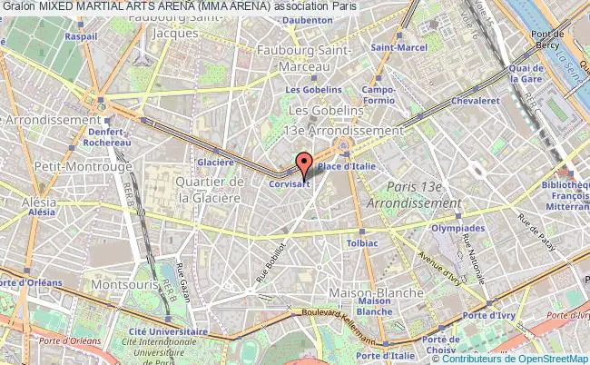plan association Mixed Martial Arts Arena (mma Arena) Paris