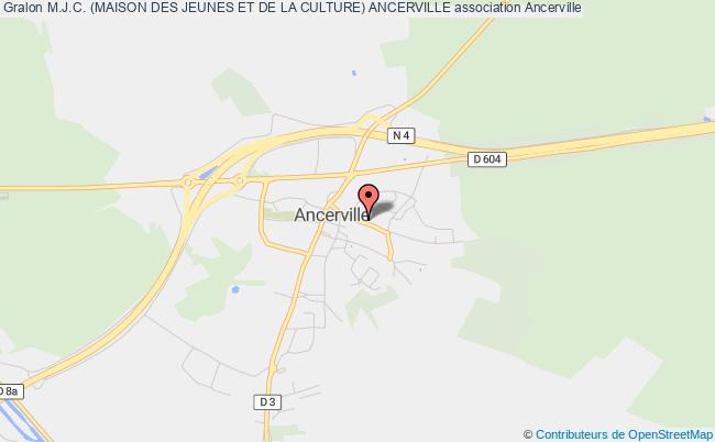 plan association M.j.c. (maison Des Jeunes Et De La Culture) Ancerville Ancerville