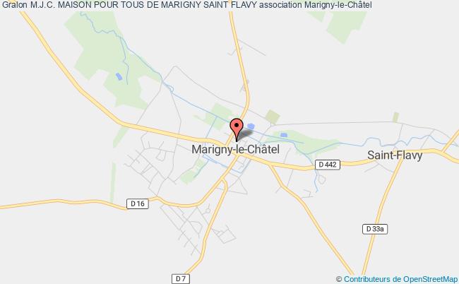 plan association M.j.c. Maison Pour Tous De Marigny Saint Flavy Marigny-le-Châtel