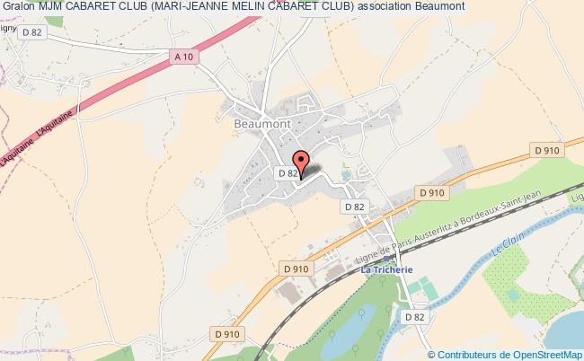 plan association Mjm Cabaret Club (mari-jeanne Melin Cabaret Club) Beaumont-Saint-Cyr