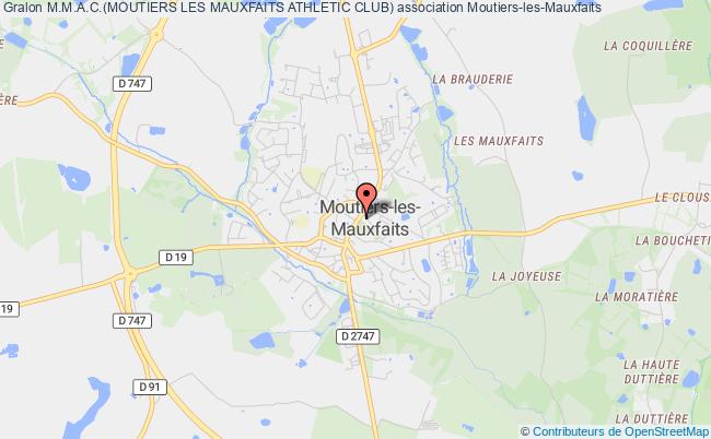 plan association M.m.a.c.(moutiers Les Mauxfaits Athletic Club) Moutiers-les-Mauxfaits