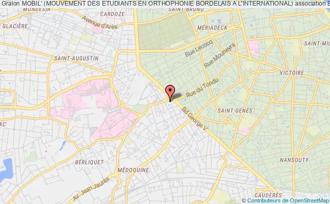 plan association Mobil' (mouvement Des Etudiants En Orthophonie Bordelais A L'international) Bordeaux