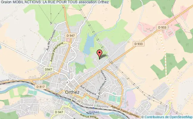 plan association Mobil'actions: La Rue Pour Tous Orthez