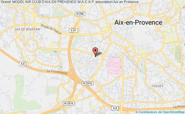 plan association Model Air Club D'aix En Provence M.a.c.a.p. Aix-en-Provence