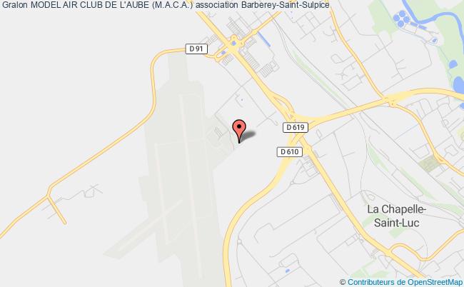 plan association Model Air Club De L'aube (m.a.c.a.) Barberey-Saint-Sulpice
