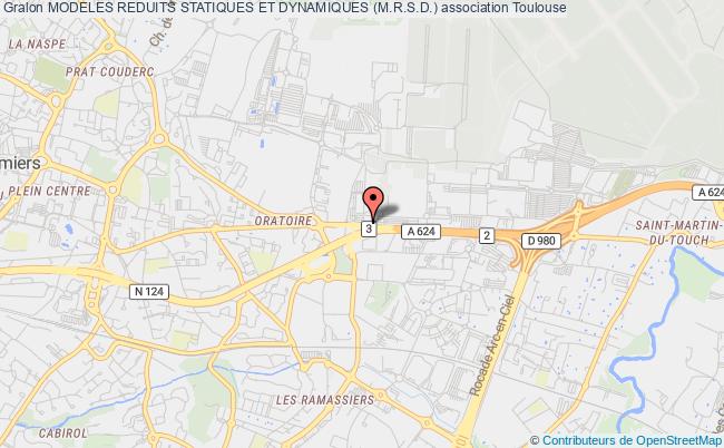 plan association Modeles Reduits Statiques Et Dynamiques (m.r.s.d.) Toulouse Cedex 03