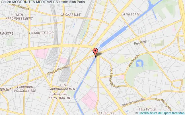 plan association Modernites Medievales Paris