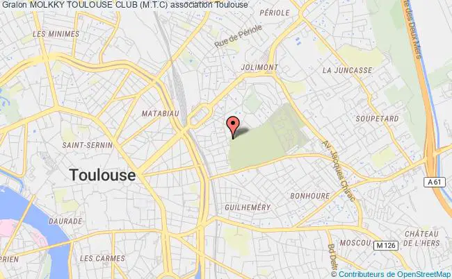 plan association Molkky Toulouse Club (m.t.c) Toulouse