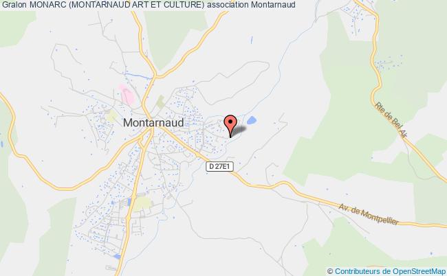 plan association Monarc (montarnaud Art Et Culture) Montarnaud