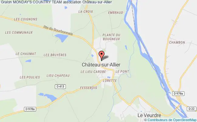 plan association Monday's Country Team Château-sur-Allier
