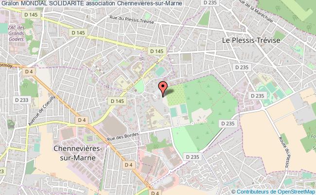 plan association Mondial Solidarite Chennevières-sur-Marne