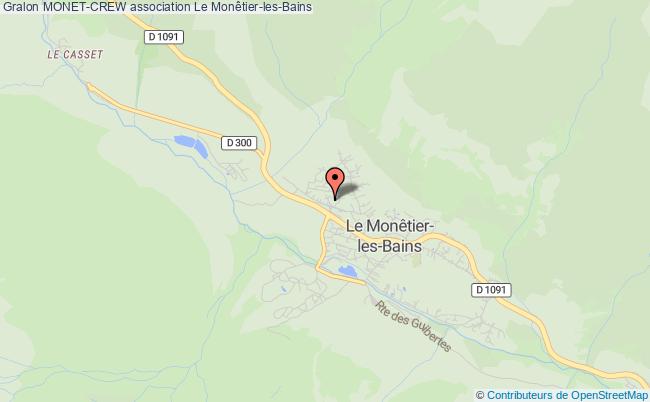plan association Monet-crew Le Monêtier-les-Bains