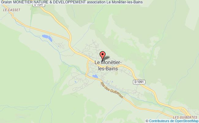 plan association MonÊtier Nature & DÉveloppement Monêtier-les-Bains
