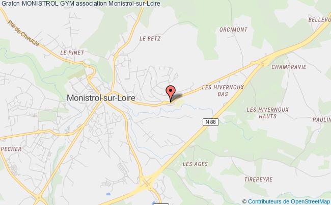 plan association Monistrol Gym Monistrol-sur-Loire