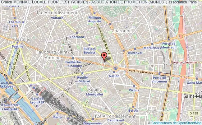 plan association Monnaie Locale Pour L'est Parisien - Association De Promotion (monest) PARIS