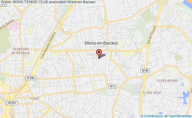 plan association Mons Tennis Club Mons-en-Baroeul