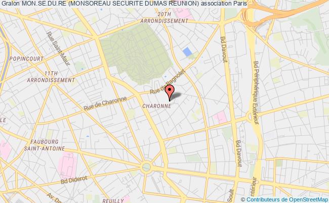 plan association Mon.se.du.re (monsoreau Securite Dumas Reunion) Paris