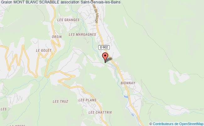 plan association Mont Blanc Scrabble Passy